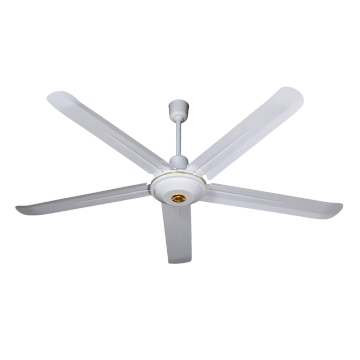 Ventilateur de plafond de style industriel blanc 56 pouces